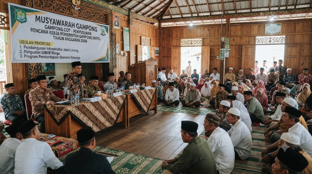 Musyawarah Gampong Bahas Rencana Kerja Pemerintah Gampong 2026